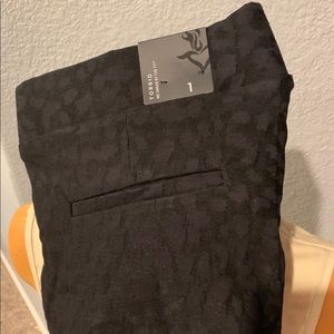 Brand New Torrid Black Leopard Work Pants